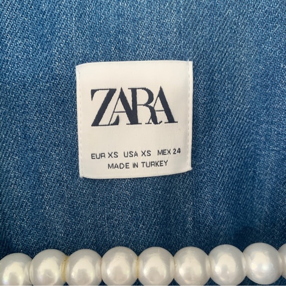 Zara Snap Button Denim Dress - Picture 11 of 12